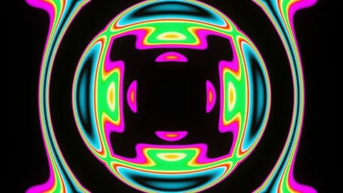 Abstract background with abstract multi-colored shimmers on a black background. Stock Footage 194388258