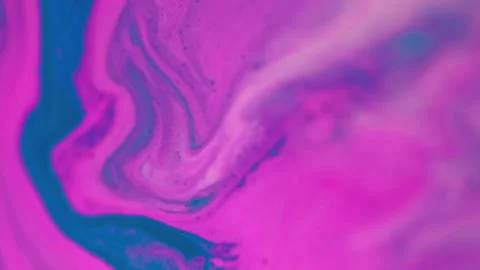 Abstract background acrylic blend pink blue swirls Stock Footage 278498599