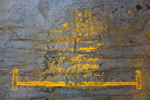 Abstract background. Aged metal surface with rust stains and smudges Stock Photos