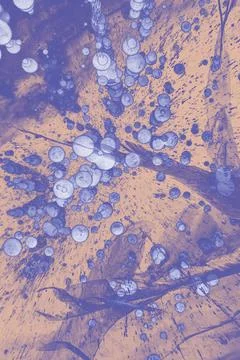 Abstract background of air bubbles. Stock Photos