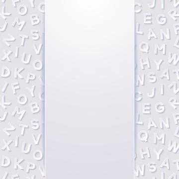 Abstract background with alphabet Stock Illustration