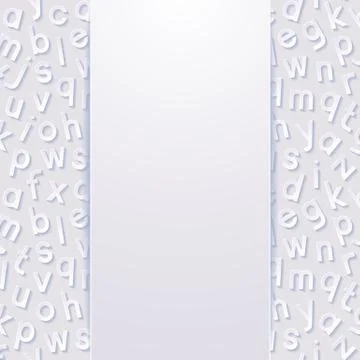 Abstract background with alphabet Stock Illustration