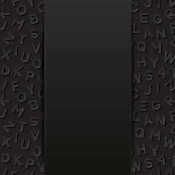 Abstract background with alphabet Stock Illustration