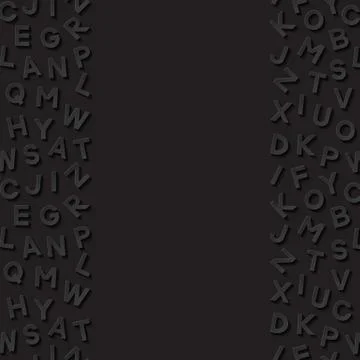 Abstract background with alphabet Stock Illustration