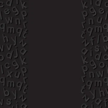 Abstract background with alphabet Stock Illustration