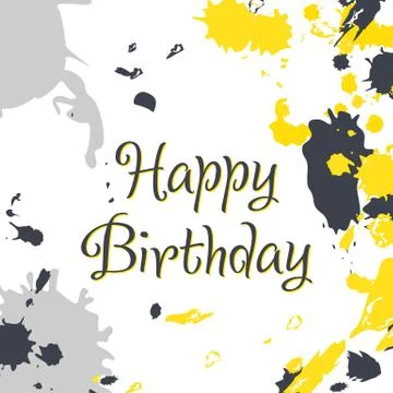 Abstract Background and Frame with Brush Strokes and Copy Space for Text Stock Illustration