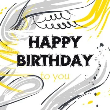 Abstract Background and Frame with Brush Strokes and Copy Space for Text Stock Illustration