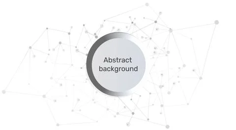 Abstract background and geometric pattern with connecting dots and lines Stock Illustration