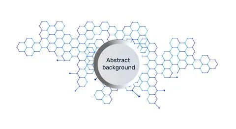 Abstract background and geometric pattern with connecting dots and lines Illustrazione stock