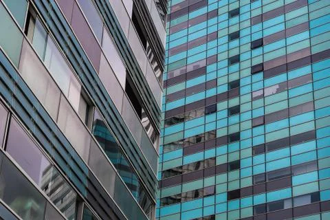 Abstract background and pattern of architecture elements of a building, Foto stock