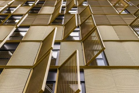 Abstract background and pattern of architecture elements of a building, Foto stock