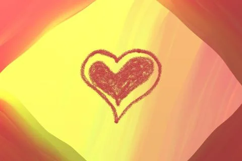 Abstract background and red heart Stock Illustration