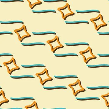 Abstract background and seamless pattern. Illustrazione stock