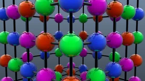 Abstract background and spheres connection Stock-Illustration