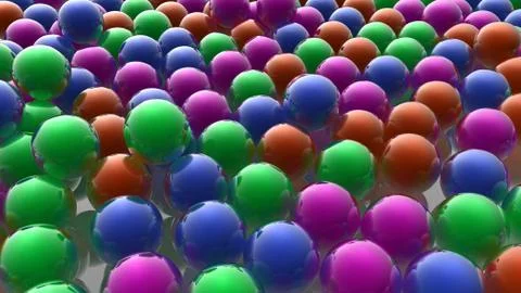 Abstract background and spheres Stock Illustration
