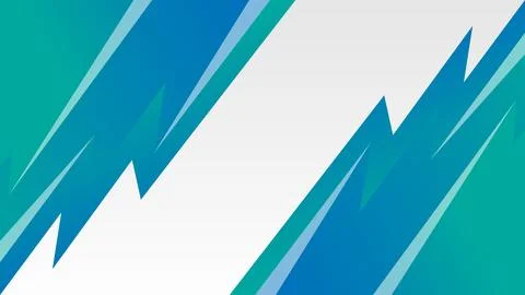 Abstract Background Angular Design With Gradient Blue and Green Shapes Stock Illustration