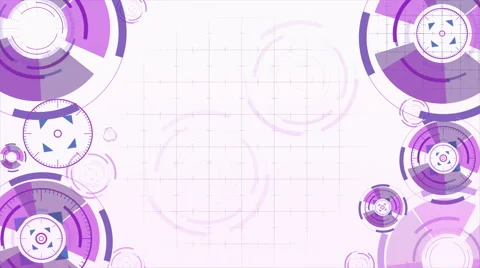 Abstract background with animated circles Stock Footage 65326330