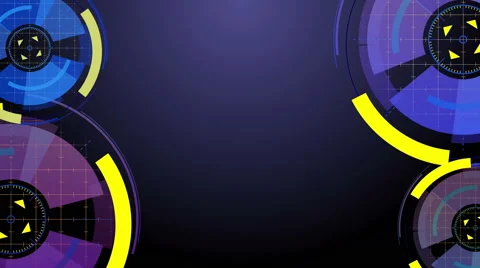 Abstract background with animated circles Stock Footage 65326470