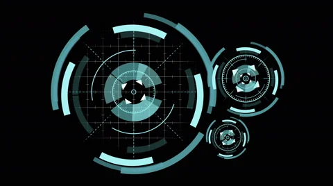 Abstract background with animated circles Stock Footage 65326518