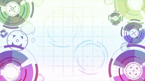 Abstract background with animated circles Stock Footage 65418334