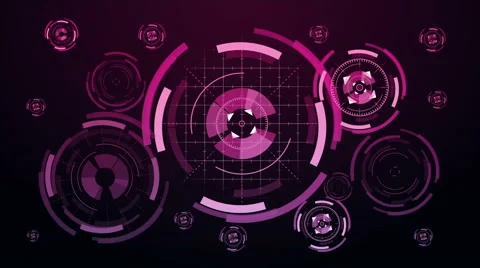 Abstract background with animated circles Stock Footage 65479557