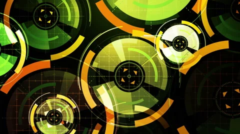 Abstract background with animated circles Stock Footage 65608316