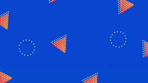 Abstract background with animated geometric patterns and shapes moving dyna.. Stock Footage 338318599