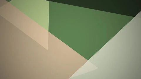 Abstract background with animated geometric shapes in muted green and beige. Stock Footage 321696653