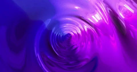 Abstract background with an animated hypnotic tunnel made of lilac - blue Stock Footage 188262363