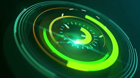 Abstract background with animated interfaces. Infographic. Stock Footage 52408629