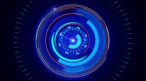 Abstract background with animated interfaces. Infographic. Stock Footage 52413678