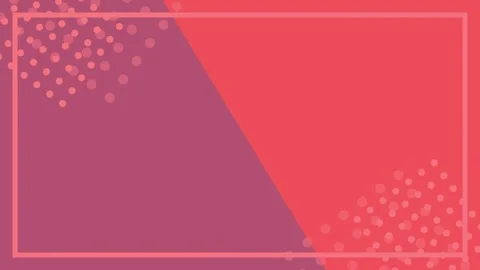 Abstract background with animated polka dots and frame. Stock Footage 336812621