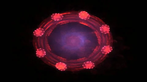 Abstract background with animated shapes and circles Video stock 61402178