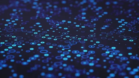Abstract background with animation of blue shimmering circles. Stock Footage 293726029