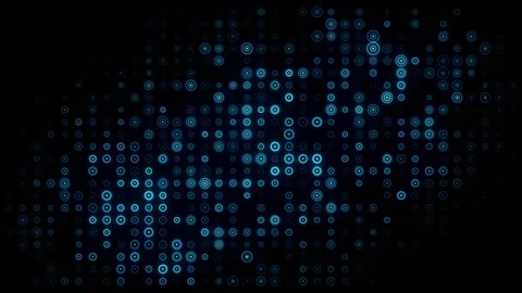Abstract background with animation of blue shimmering circles. Stock Footage 293726032