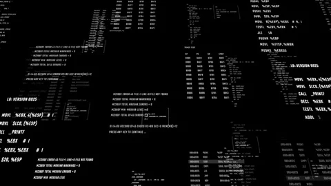 Abstract background with animation of coding process. 動画素材 91889690