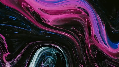 Abstract background Animation combination of liquid ink marble combination o Stock Footage 311930770
