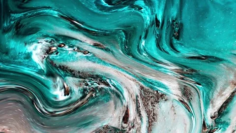 Abstract background Animation combination of liquid ink marble color with be Stock Footage 311930775