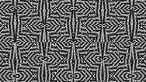 Abstract background animation of digital black and white lines pattern. Stock Footage 170717857