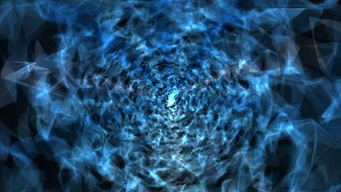 Abstract background with animation of evenly spreading light blue magic flame Stock Footage 258430143