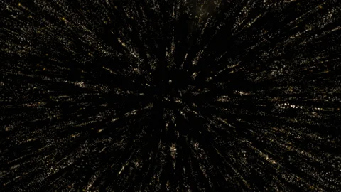 Abstract background with animation falling glittering particles as festive rain. Stock-Footage 106852747