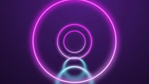 Abstract background with animation of flight in abstract futuristic tunnel with Stock Footage 132814145