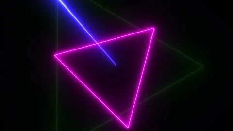 Abstract background with animation of flight in abstract futuristic tunnel with Stock Footage 156271052