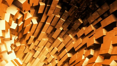 Abstract background with animation of flight in sci-fi tunnel. Looped animation. Stock Footage 88922880