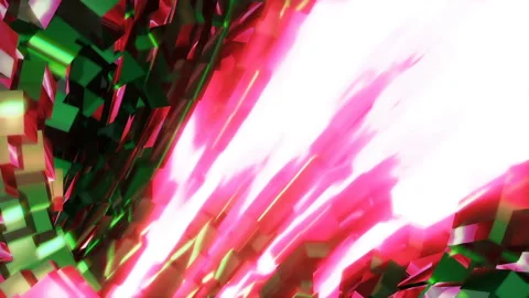 Abstract background with animation of flight in sci-fi tunnel. Looped animation. Stock Footage 88924001