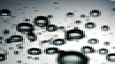 Abstract background animation with floating bubbles and ripples Stock Footage 306581804