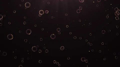 Abstract background with animation of flow bubbles. Animation of seamless loop. Stock Footage 88055109