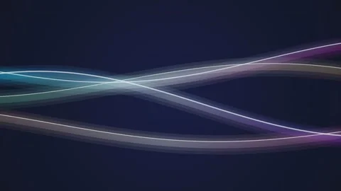 Abstract background animation with flowing colorful wave lines, sleek movem.. Stock Footage 340905555