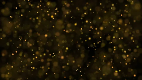 Abstract background with animation of flying and flickering particles as bokeh Stock Footage 109548985
