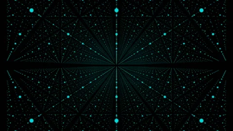 Abstract background with animation of flying into technology tunnel from Stock Footage 87842243